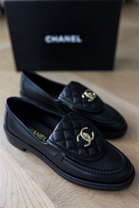 chanel lock loafers|authentic chanel loafers.